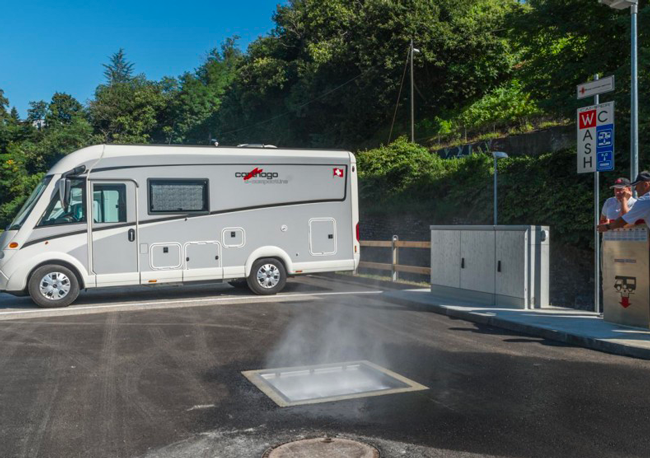 Camper Wc Wash Area sosta Lugano